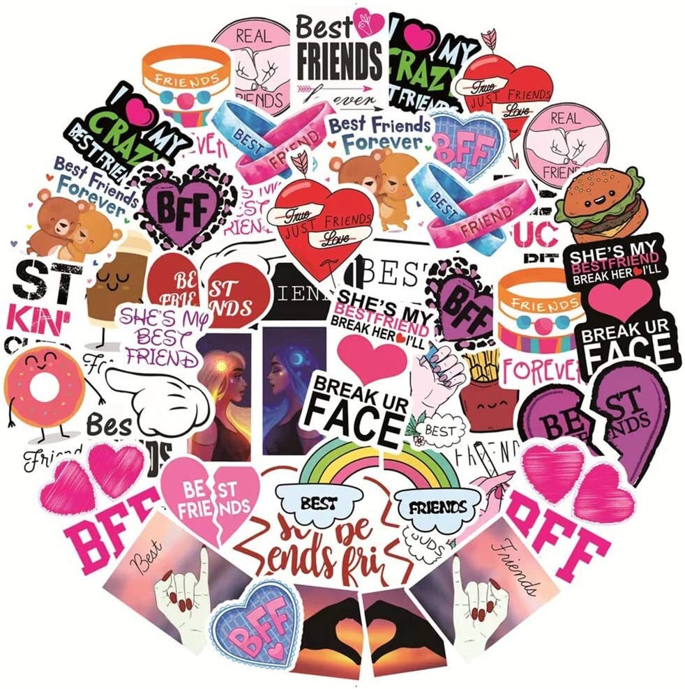 BFF Sticker Packs Friendship Stickers Best Friends Stickers | Etsy