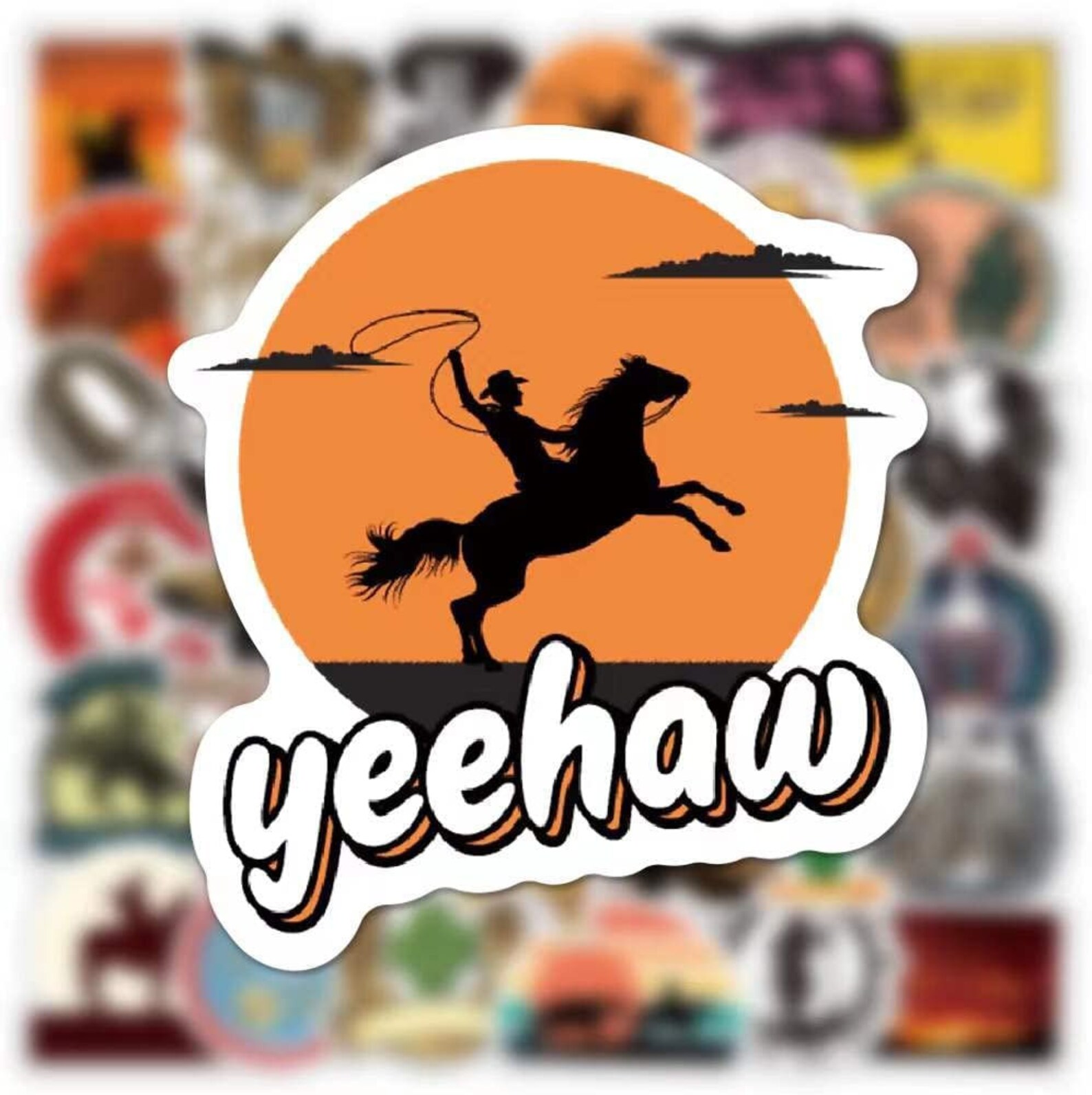 COWBOY Stickers Western Stickers Ranch Stickers Etsy
