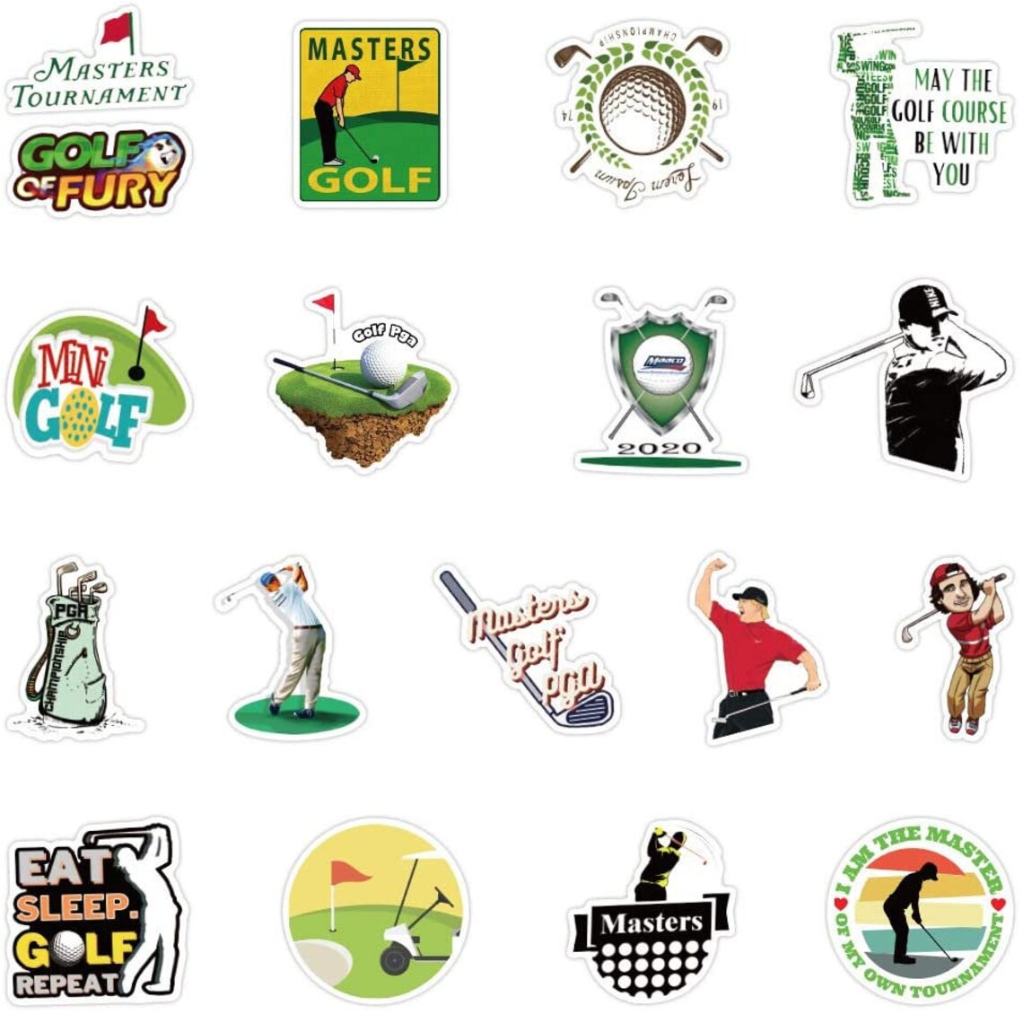 GOLF Sticker Packs Sports Stickers Athletic Gifts Etsy