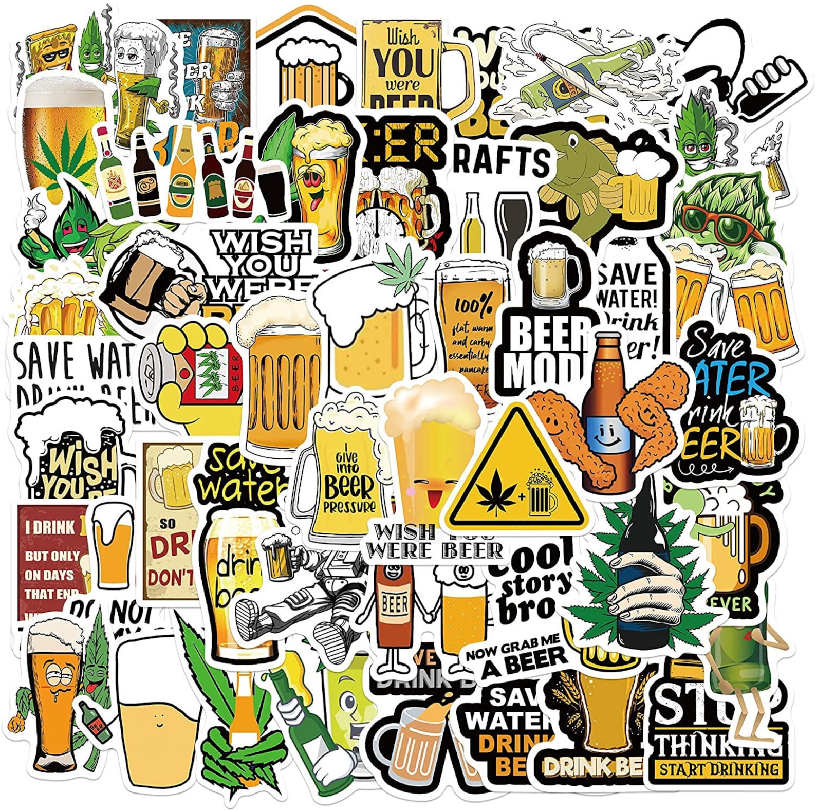 BEER Sticker Packs Alcohol Stickers Beverage Stickers Beer Etsy India