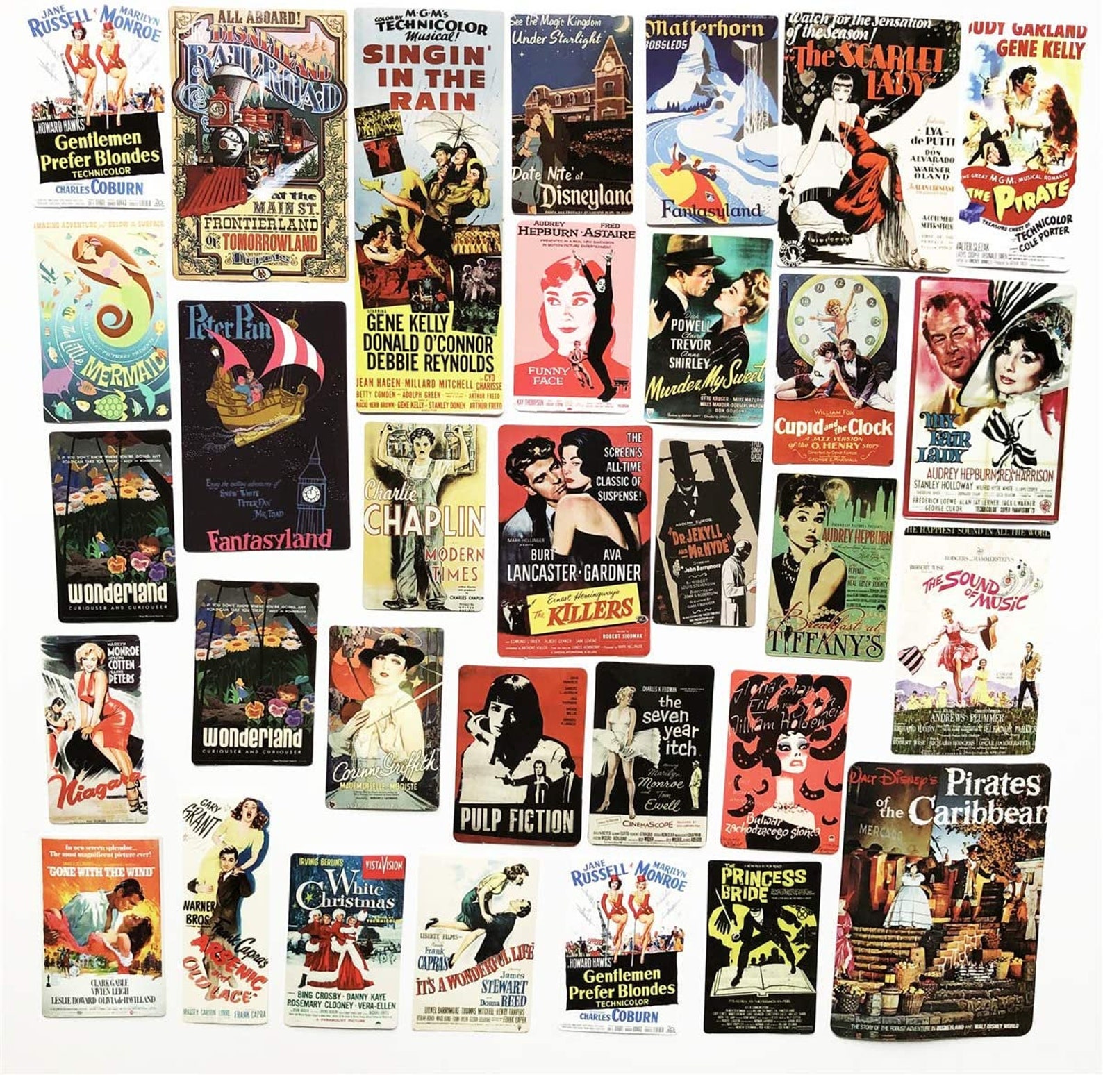 CLASSIC MOVIE Sticker Pack Silver Screen Stickers Retro Etsy
