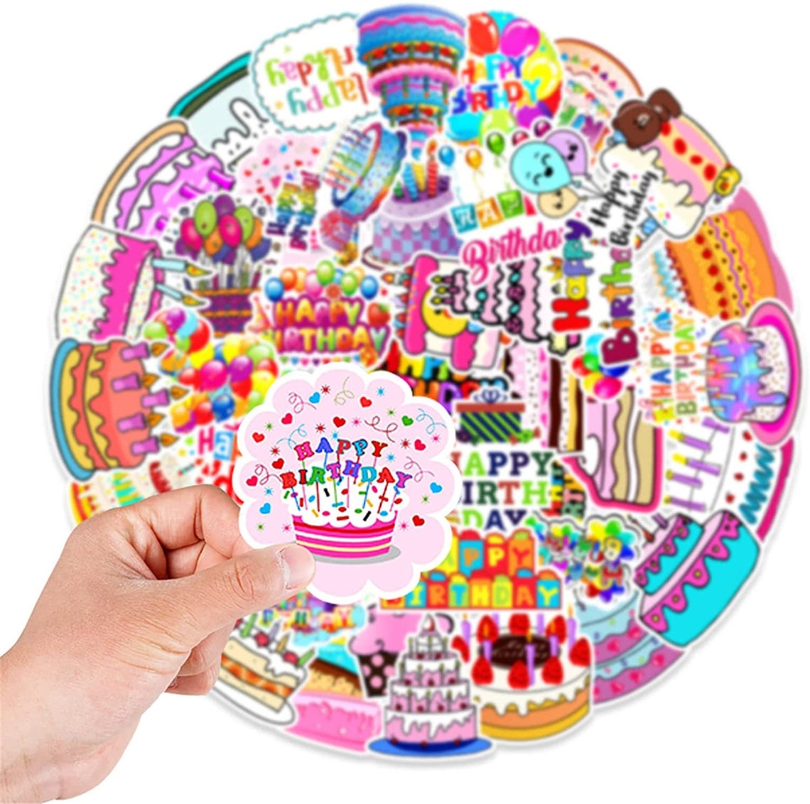 GEBURTSTAG Sticker Pack Happy Birthday Stickers Etsy