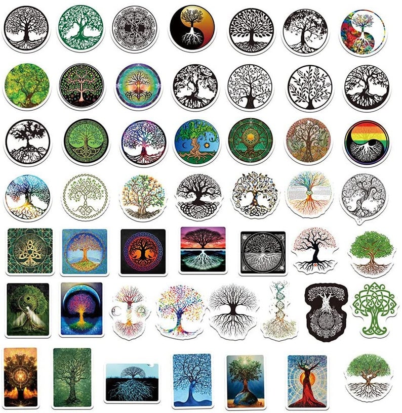 TREE OF LIFE Stickers Family Tree Stickers Life Tree Etsy