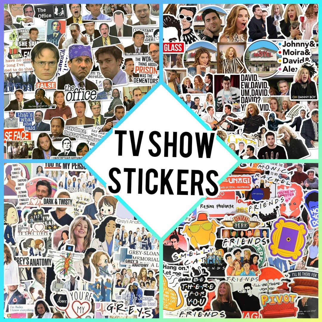 TV Shows Sticker Packs Sitcom Stickers Celebrity Stickers - Etsy