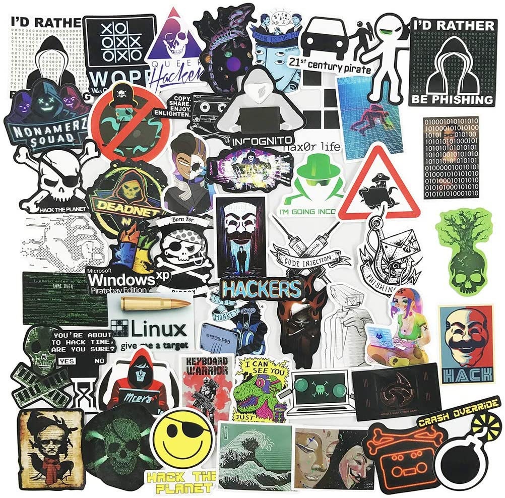 Tech Hacker Sticker Packs Computer Stickers Vinyl Stickers Etsy