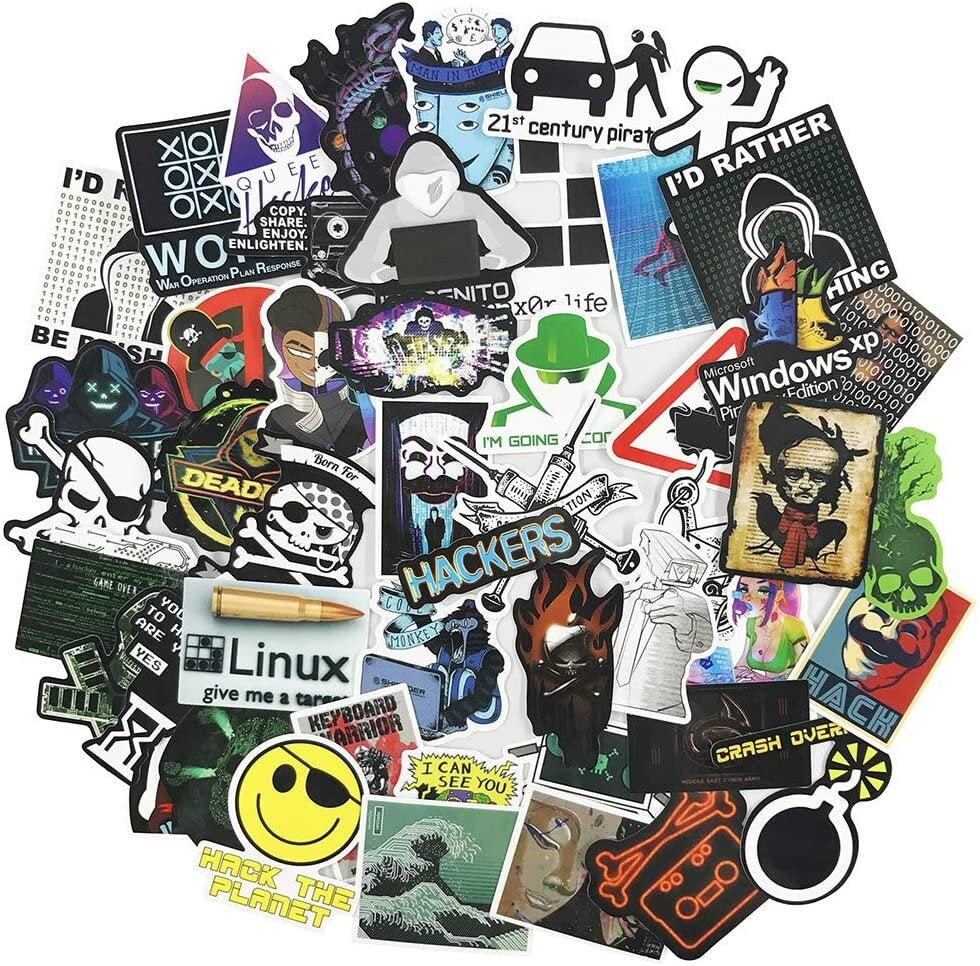 HACKER Sticker Packs Computer Stickers Tech Stickers Etsy