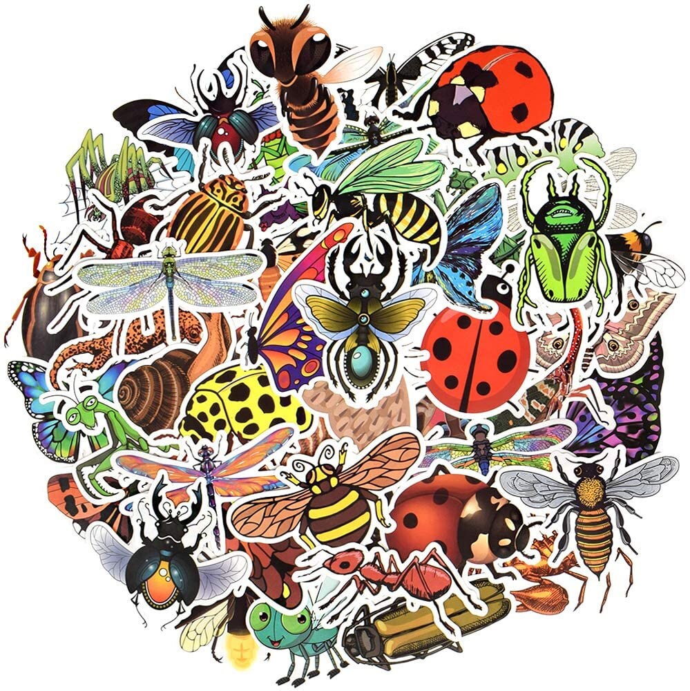 INSECT Sticker Packs Bug Stickers Vinyl Stickers | Etsy