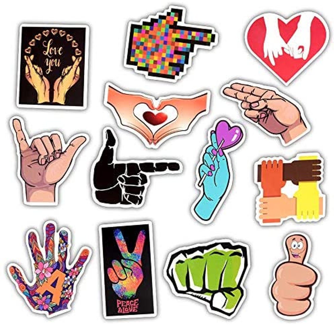 Sign Language Sticker Packs ASL Stickers Signed English Etsy