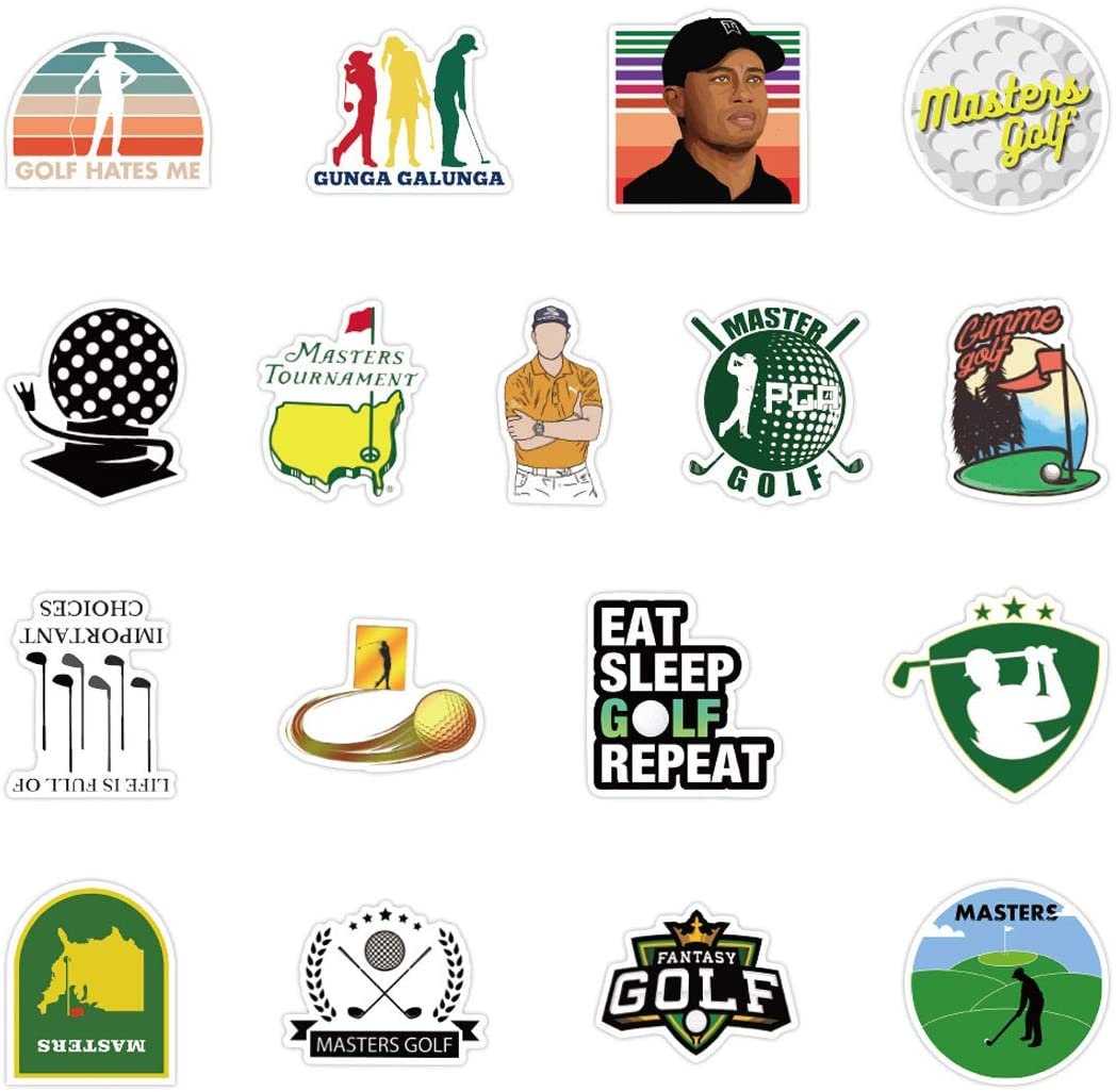 GOLF Sticker Packs Sports Stickers Athletic Gifts Etsy