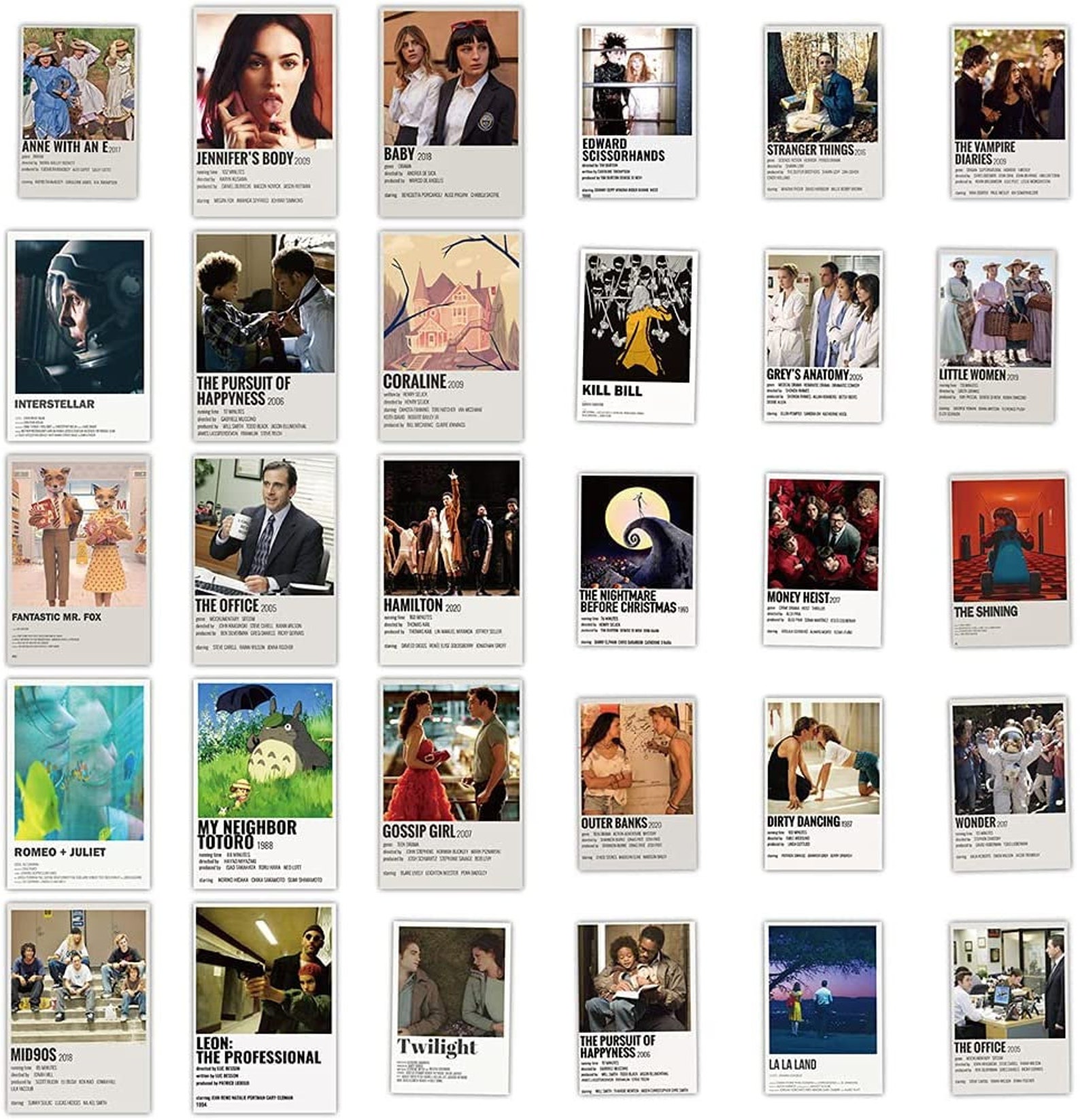 MOVIE POSTER Sticker Packs Classic Movie Stickers Movie Etsy UK