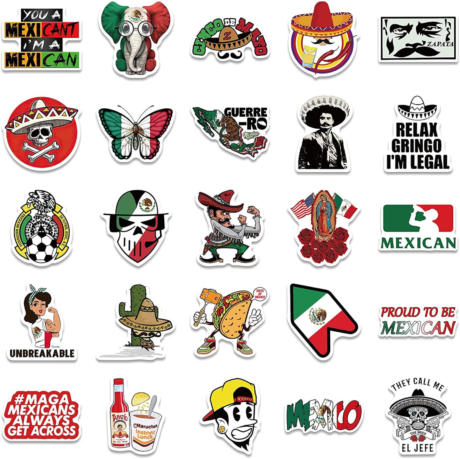 MEXICAN Stickers Chicano Stickers Mexico Art Fiesta Etsy