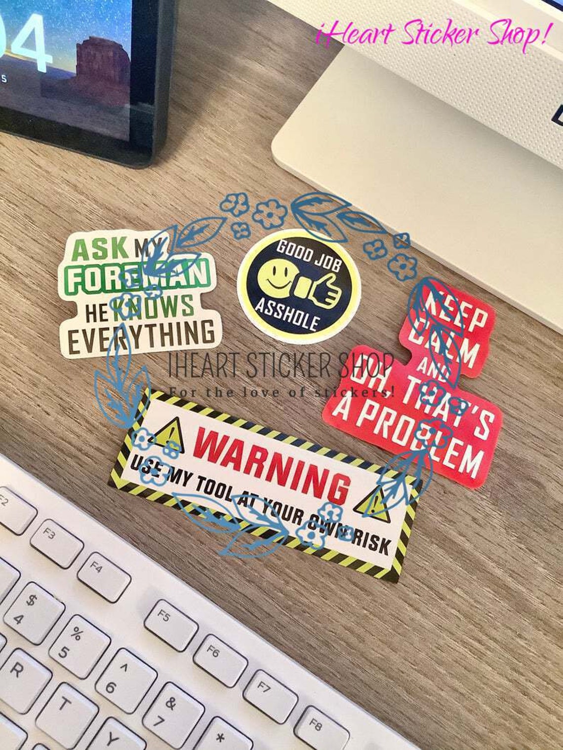 HARD HAT Sticker Packs Industrial Stickers Funny Stickers Etsy