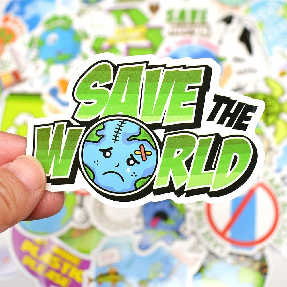 ENVIROMENT Stickers Eco Stickers Save the Etsy