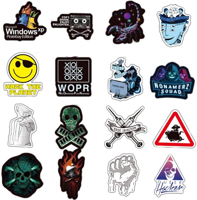HACKER Sticker Packs Computer Stickers Tech Stickers Etsy