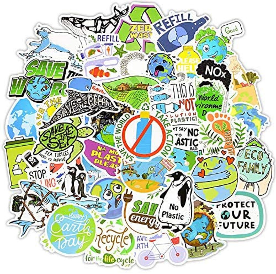 UMWELT STICKER Eco Sticker Save the Etsy.de
