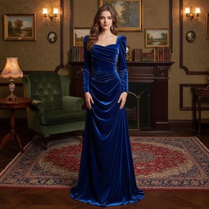 Bridgerton Evening Gown Blue - Etsy