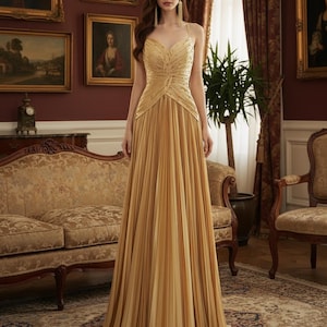 50th Gold Anniversary Dress - Etsy