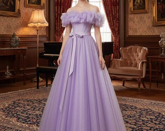 rental dress for birthday party RENTAL DRESS - the Lily (size 2-8 ), Gown, Tulle Dress, Prom, Petal Dress,  Ball Gown Photography, Purple