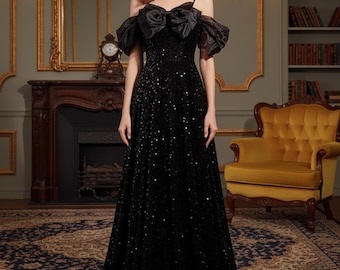 black puffy prom dresses Versace Black Dress  Closet Confidential Inc