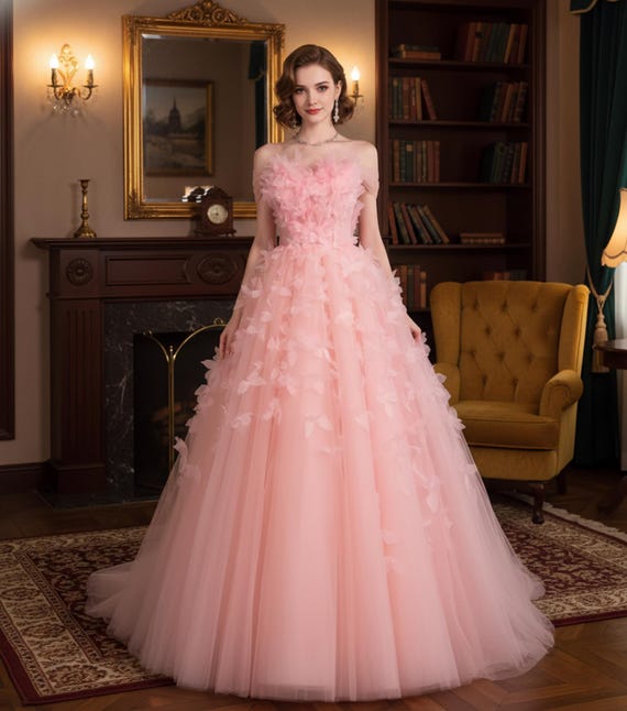 open lace back dress Pretty in Pink prom – LAURENLEECOUTURE