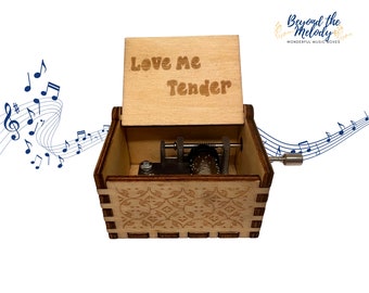 Laser Engraved Elvis Presley Mini Personalizable Music Box Can't Help Falling in Love - Std TheLaser'sEdge Laser Engraved Elvis Presley Mini Personalizable Music Box Can't Help Falling in Love - Std TheLaser'sEdge