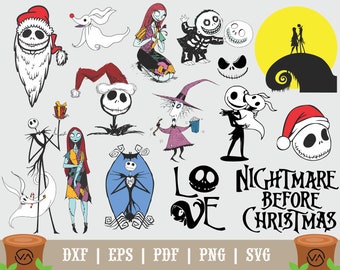 Download Nightmare Before Christmas Svg Etsy SVG Cut Files