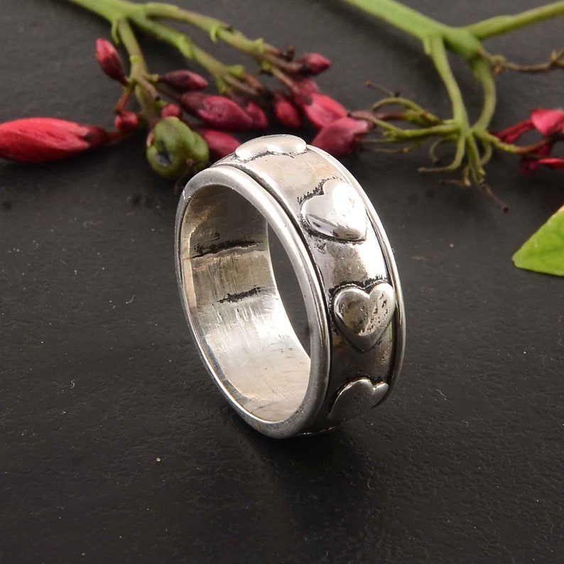 gift ring birthday gift ring, boho ring lovers ring,,Statement ring,Handmade jewelry,Ring for women ring anniversary ring Silver ring