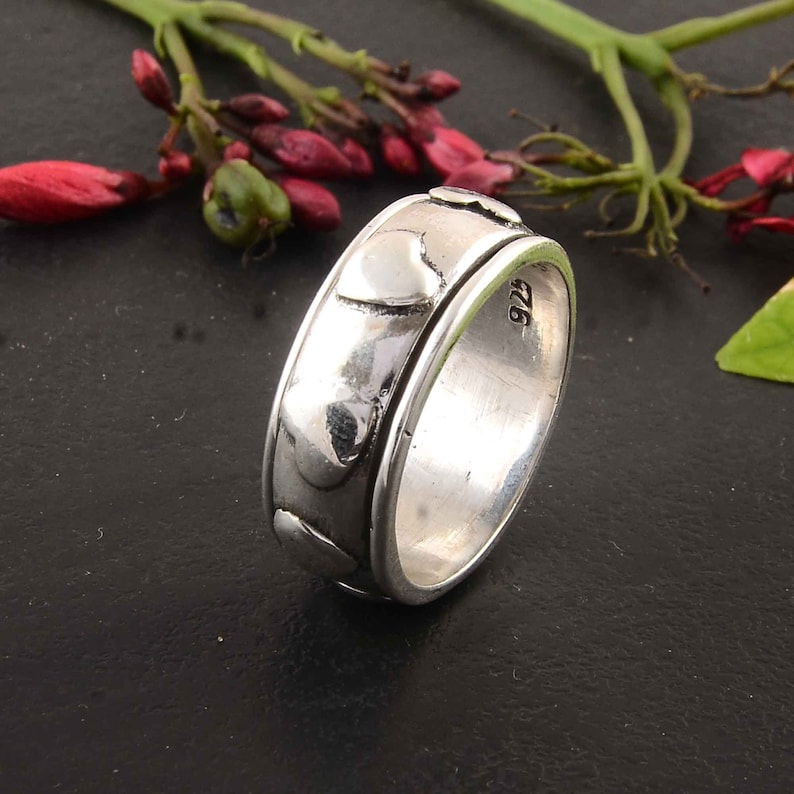 gift ring birthday gift ring, boho ring lovers ring,,Statement ring,Handmade jewelry,Ring for women ring anniversary ring Silver ring