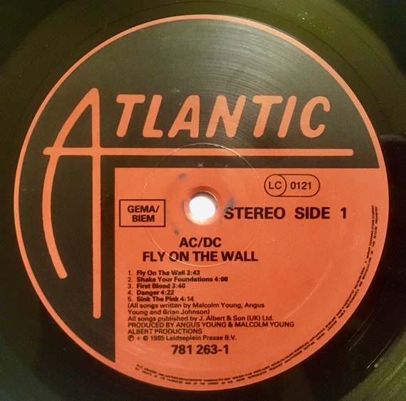 AC/DC Fly on Wall Vinyl Record LP 1985 - Etsy