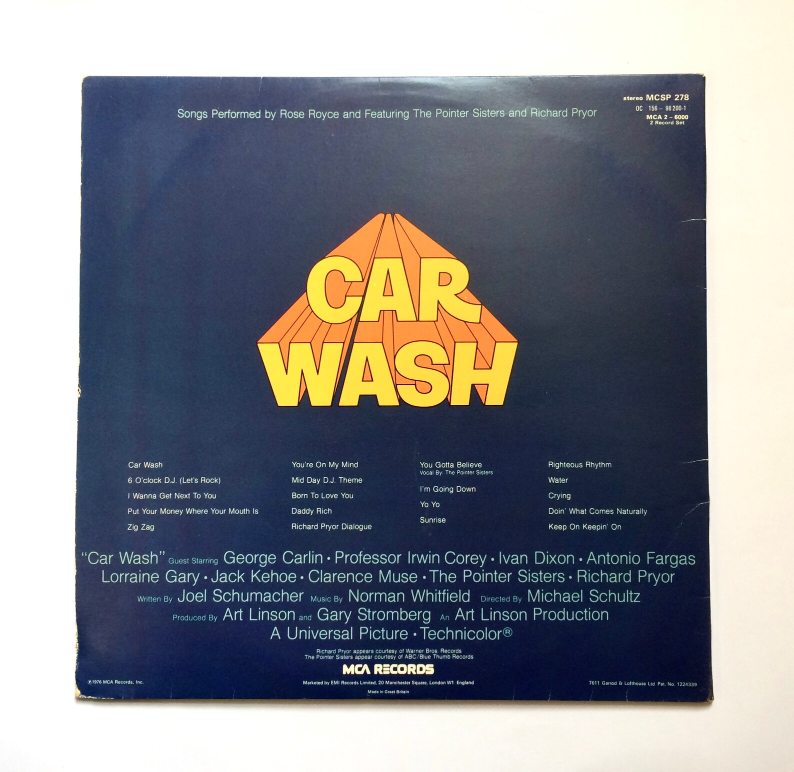 Car Wash The Original Motion Picture Soundtrack 12 Etsy
