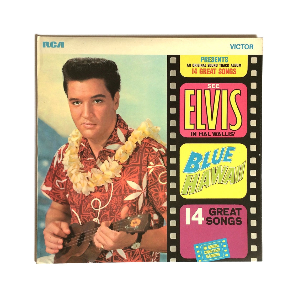Elvis Presley Blue Hawaii Soundtrack 12 Vinyl Etsy