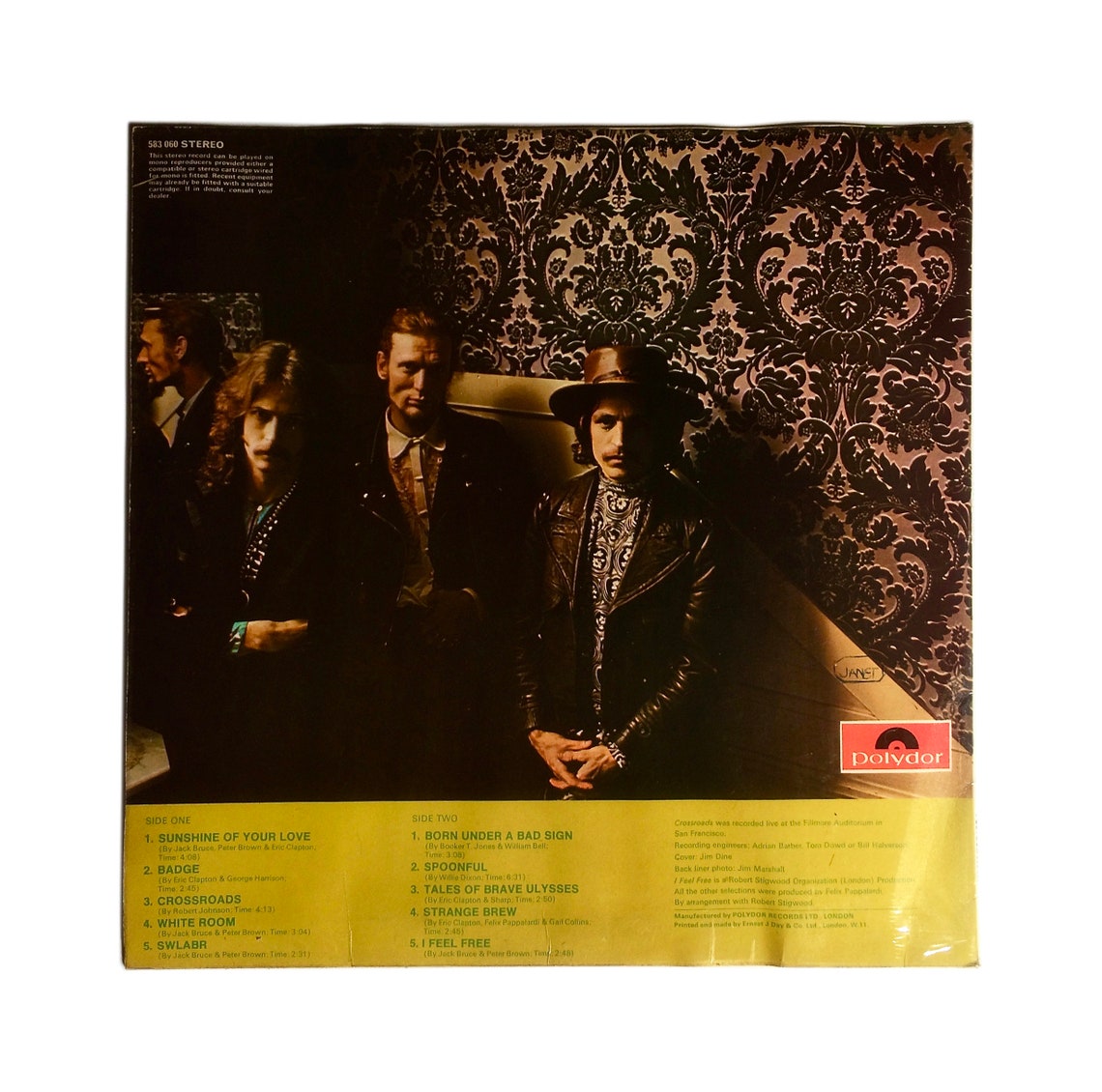 Cream Best Of Cream 12 Vinyl Record LP Original UK Etsy