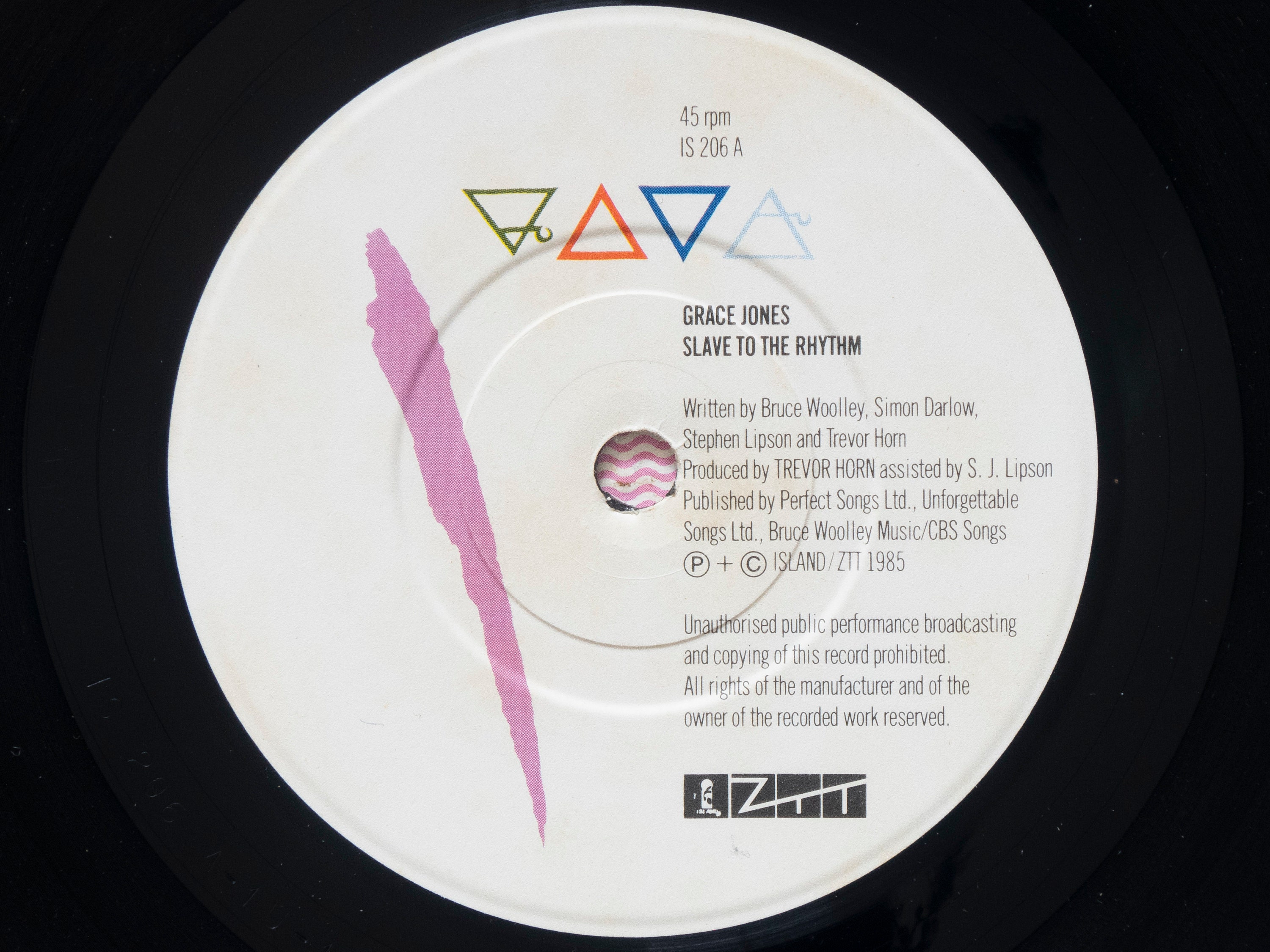 Grace Jones Slave To The Rhythm 7 Vinyl Record Etsy 日本