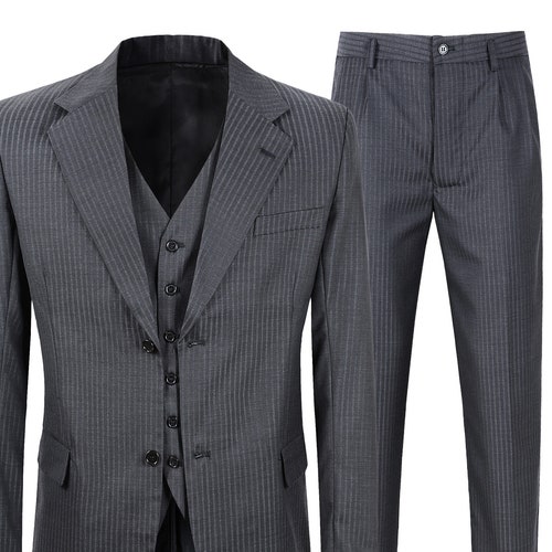 Grey Stripe Suit Vintage Peaky 