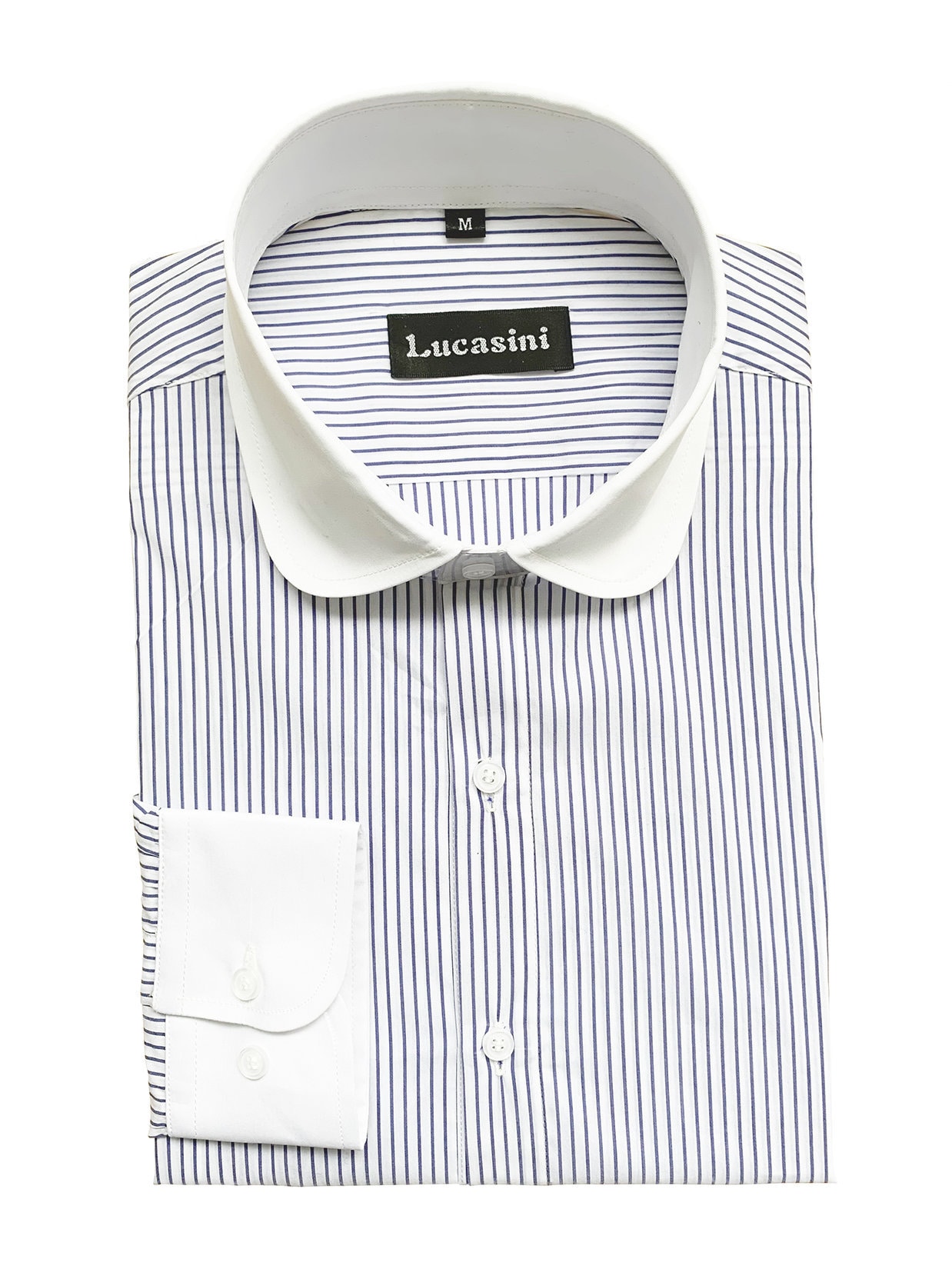 1920s 30s Style Navy Blue Narrow Stripe 