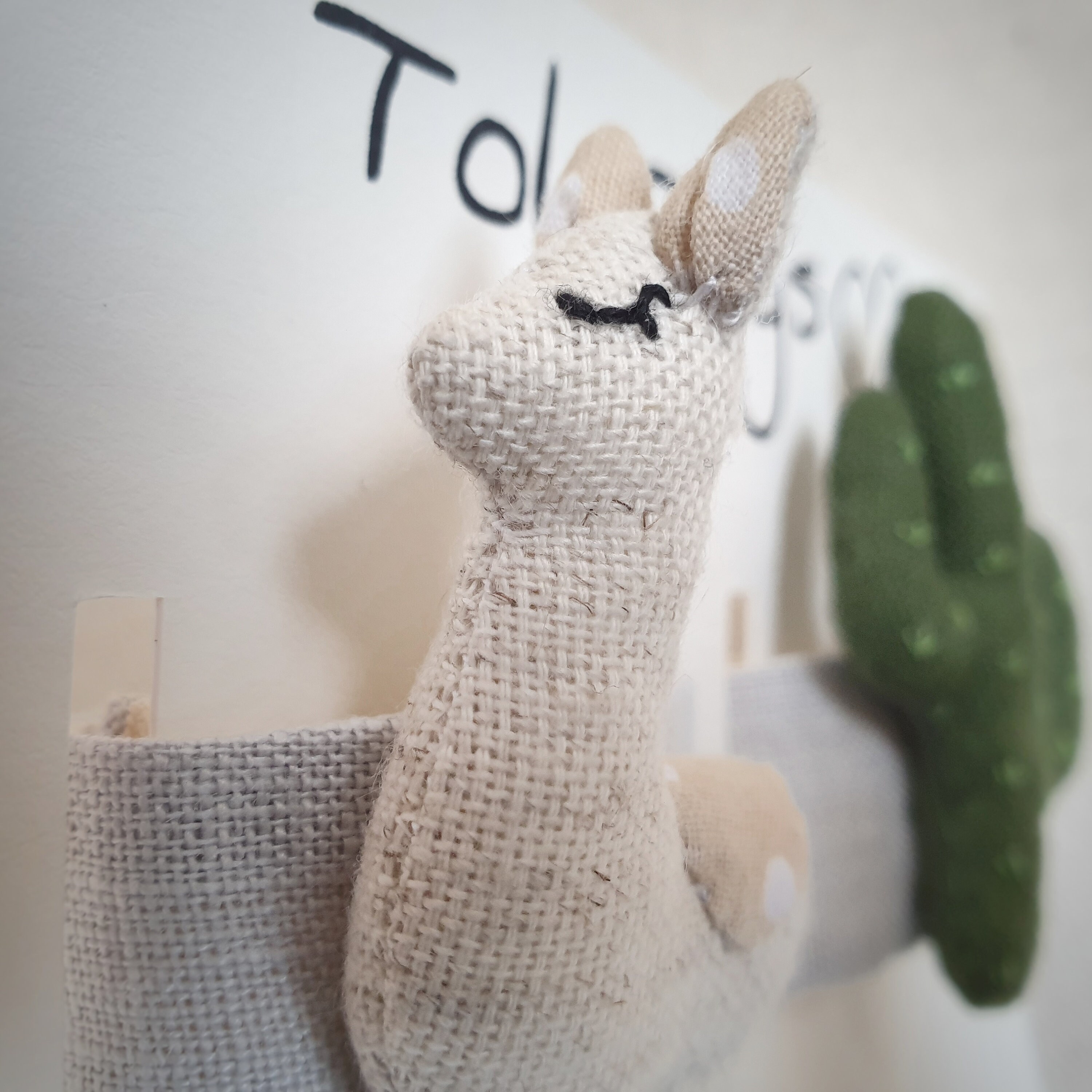 Baby wrist rattle llama fabric kit Safari baby shower rattle Etsy