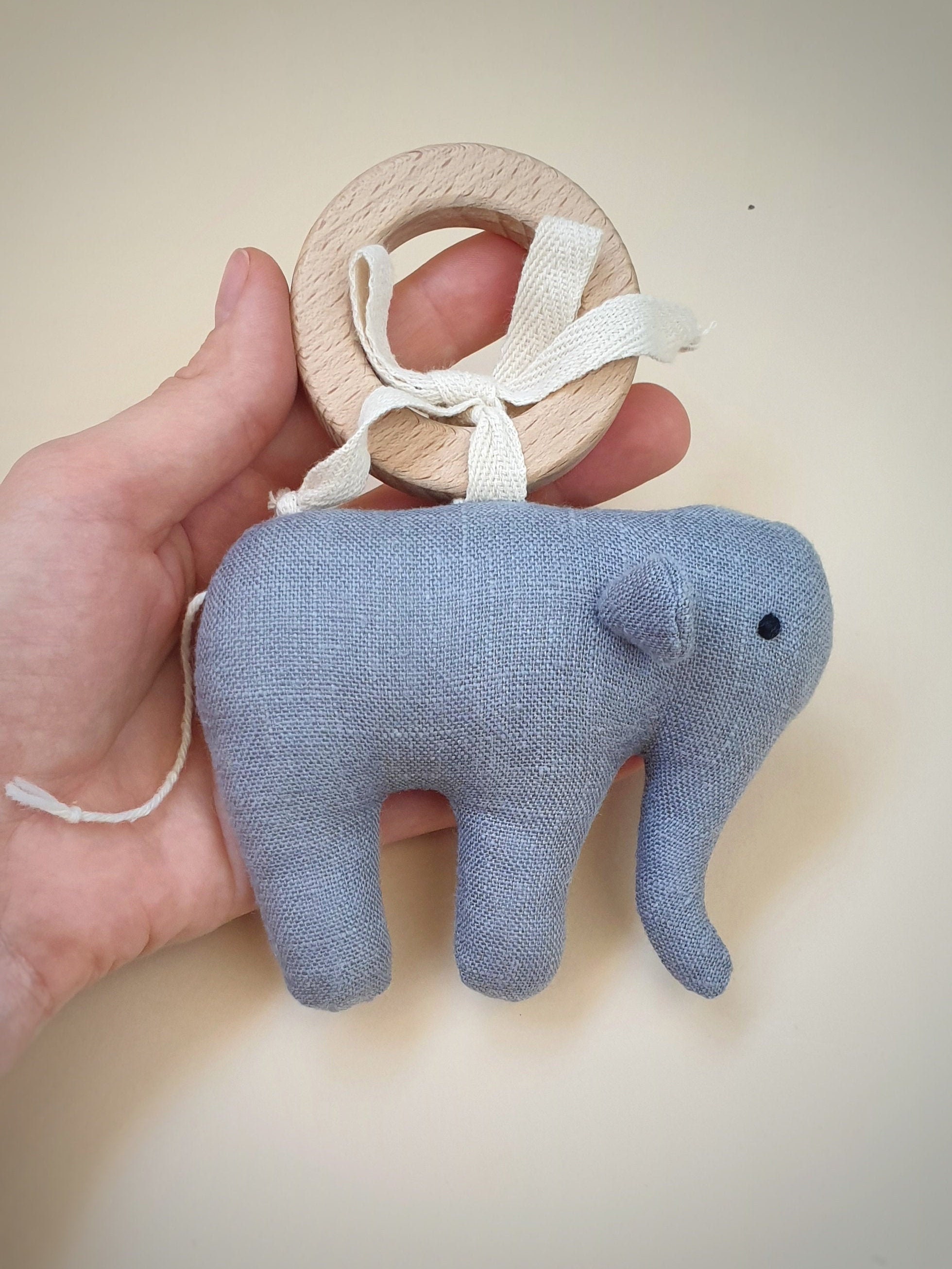 Elephant rattle baby toy new mommy gift Baby safari rattle Etsy