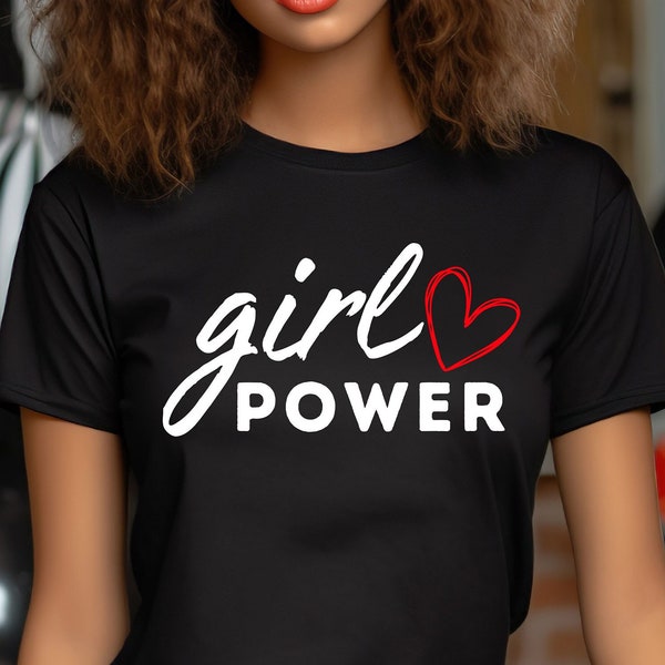Girl power Heart svg for shirt , international women Day Svg , women quote svg , Mothers Birthday Svg, Mother Svg, Files for Cricut