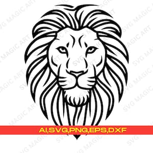 Lions SVG,Lion Head png, Lions Cutfile, Lions Svg Cricut, Lions School Mascot, Lions Silhouette, PNG, LionMascot svg, Lions Svg For Gift.