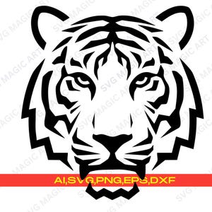 Tiger svg, Tiger Head png, Roaring Tiger svg, Tiger Mascot svg, Tiger Cut Files Cricut, Tiger Head Silhouette, Tiger Face svg,Silhouette