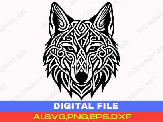 Viking Wolf Shirt - Norse Mythology - Wolf Face Viking Wolf Shirt - Norse Mythology - Wolf Face