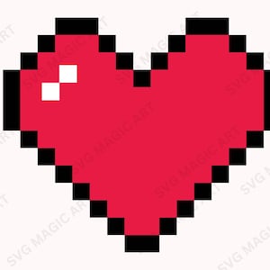 Pixel Herz svg, Valentinstag Herz Bundle svg, Pixel Herz Clipart, Pixel Herz Cricut, Pixel Herz Silhouette