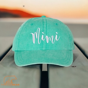 Mimi Hut, Oma Hut, personalisierte Kappe, bestickter Hut, Nana Hut, Mutter Hut, GIGI Oma, Weihnachtsgeschenk, Weihnachtsgeschenk, Muttertag