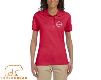 Custom Embroidered Polo / Women's Polo / Custom Logo / Custom Design Polo / Monogrammed Polo / Logo Embroidery / Personalized Logo / Ladies