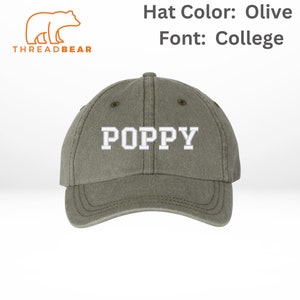 Custom Embroidered Hat Papa Hat Dad Hat Grandpa Hat Father's Day Hat Gift Grandad Cap image 5