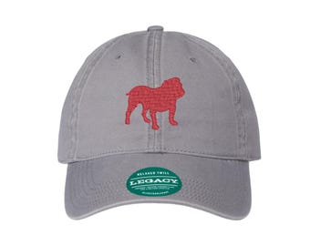 Embroidered Bulldog Hat, Georgia Bulldog Cap, Tailgate Hat, Fraternity Cap, Sorority Hat, UGA Hat
