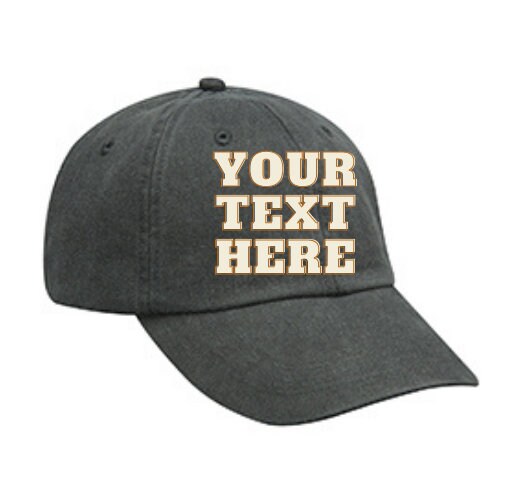 Embroidered Text Hat, Personalized Customized Unique Gift, Embroidere…