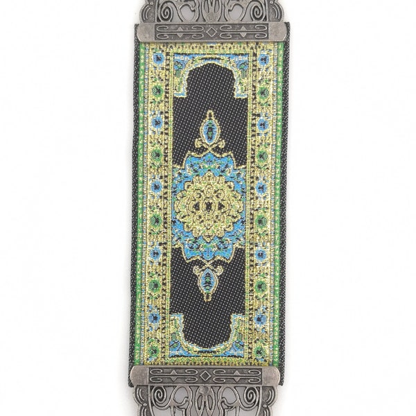 Handgemachte türkische Teppich Wandbehang - Böses Auge - Nazar Legierung