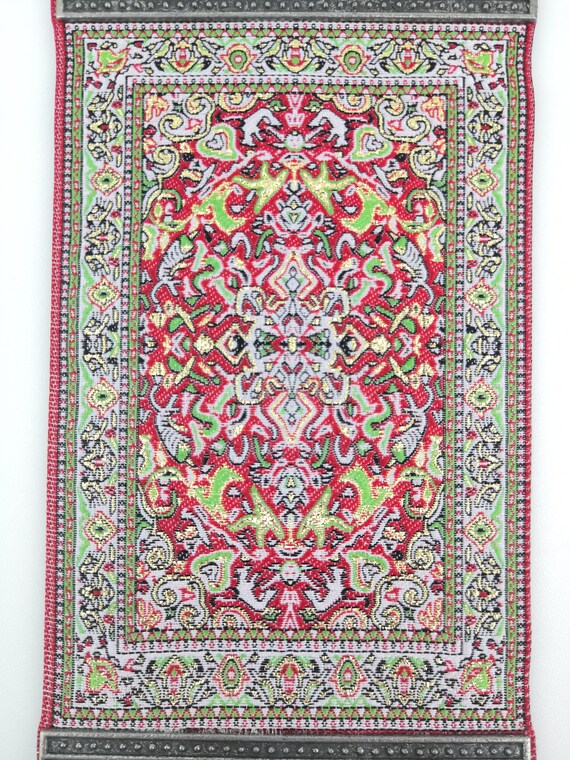 Handmade Turkish Carpet Wall Hanging Nazar Alloy Xmas Gift Evil Eye 