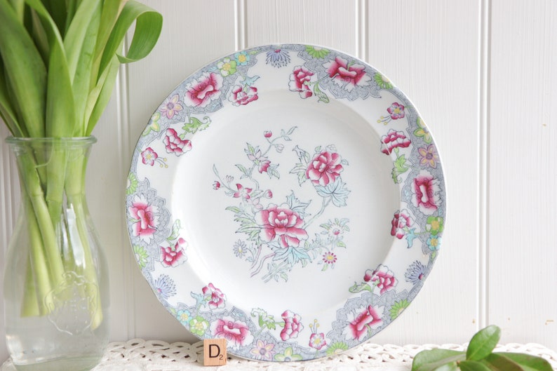 Antique Floral Plate by Copeland Spode Plate D